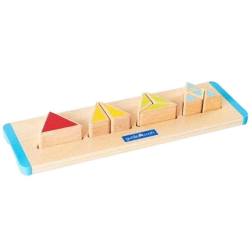 Сортер GUIDECRAFT Manipulatives Трикутники (G6745) Вік від 2 років