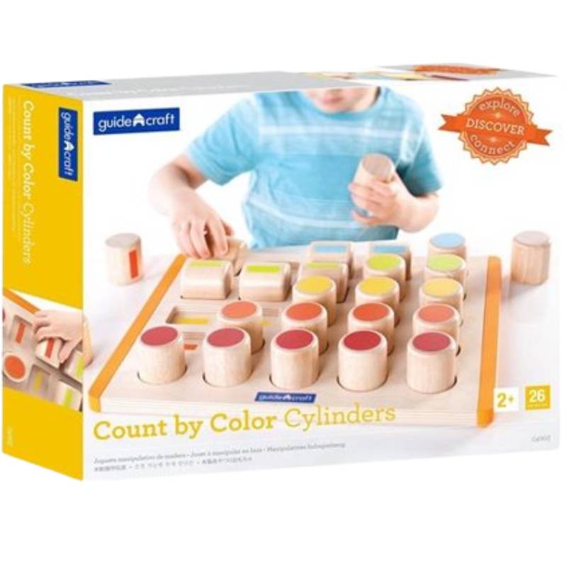 Внешний вид Сортер GUIDECRAFT Manipulatives Счетные цилиндры (G6902)