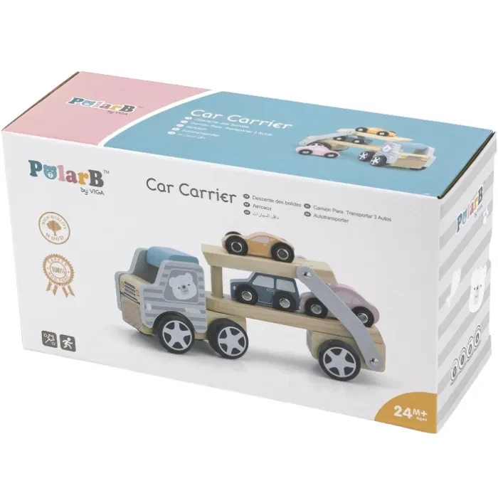 Фото Дерев'яна машинка VIGA TOYS PolarB Автовоз (44014)