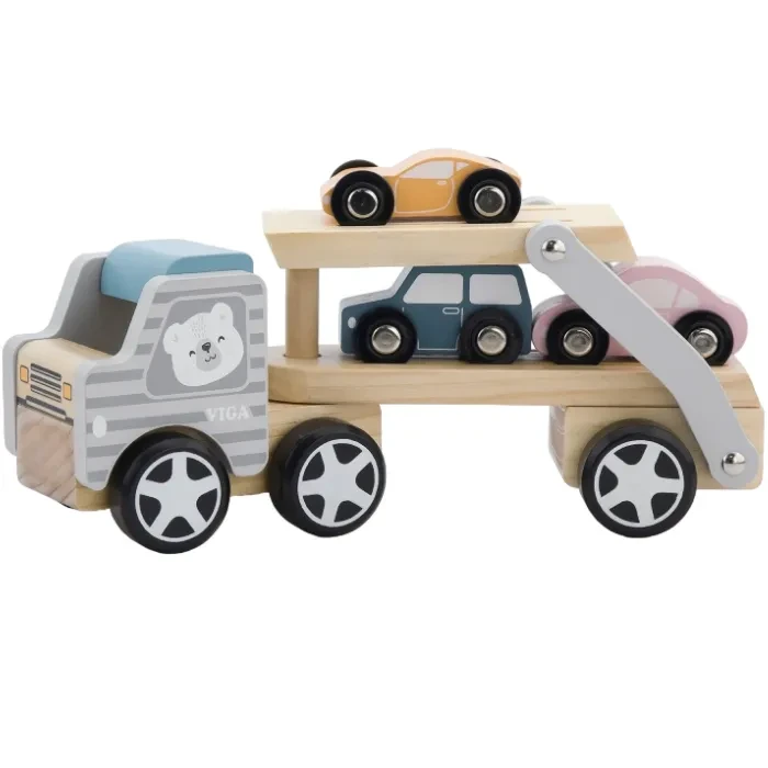 Дерев'яна машинка VIGA TOYS PolarB Автовоз (44014) Вік від 2 років