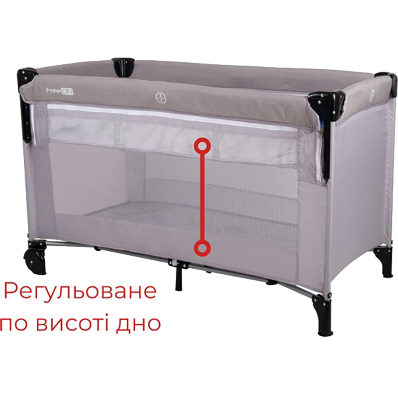 Манеж-кроватка FREEON Bedside Grey (39968) Для кого универсально