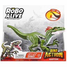 Интерактивная игрушка PETS & ROBO ALIVE серии "Dino Action" раптор (7172)