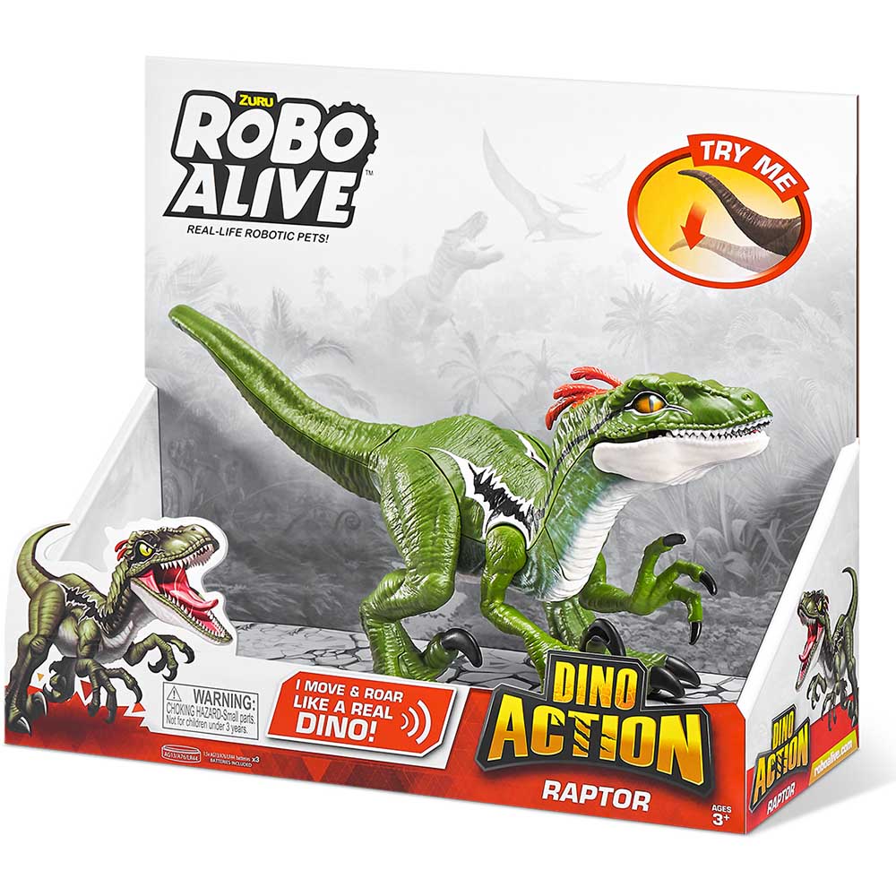 Внешний вид Интерактивная игрушка PETS & ROBO ALIVE серии "Dino Action" раптор (7172)