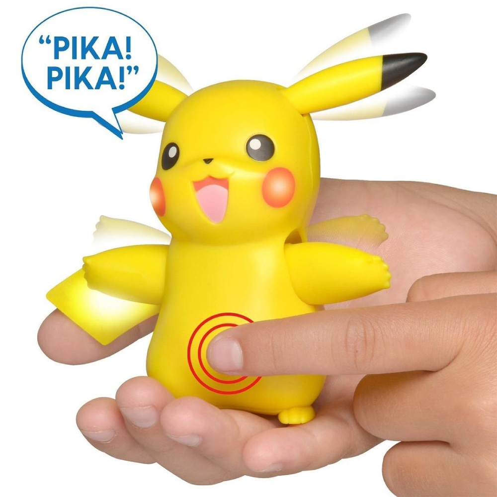 Интерактивная игрушка POKEMON Мой друг Пикачу 11 см (PKW3901) Особенности звуковые эффекты