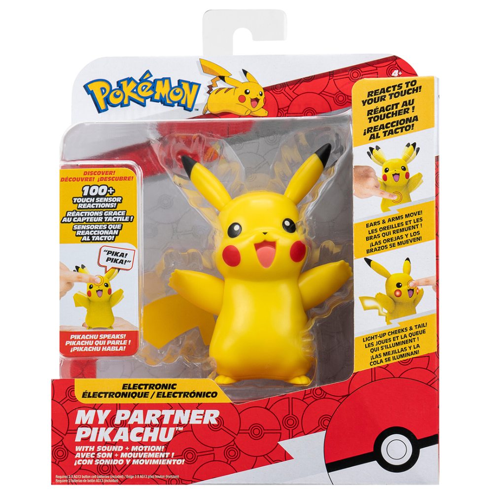 Заказать Интерактивная игрушка POKEMON Мой друг Пикачу 11 см (PKW3901)