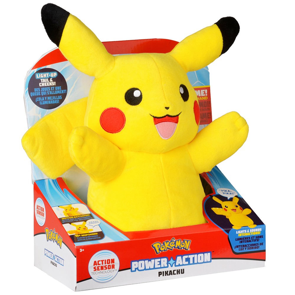 Интерактивная мягкая игрушка POKEMON ПИКАЧУ 25 см (PKW4185) Игрушки с подсветкой, звуком интерактивная игрушка