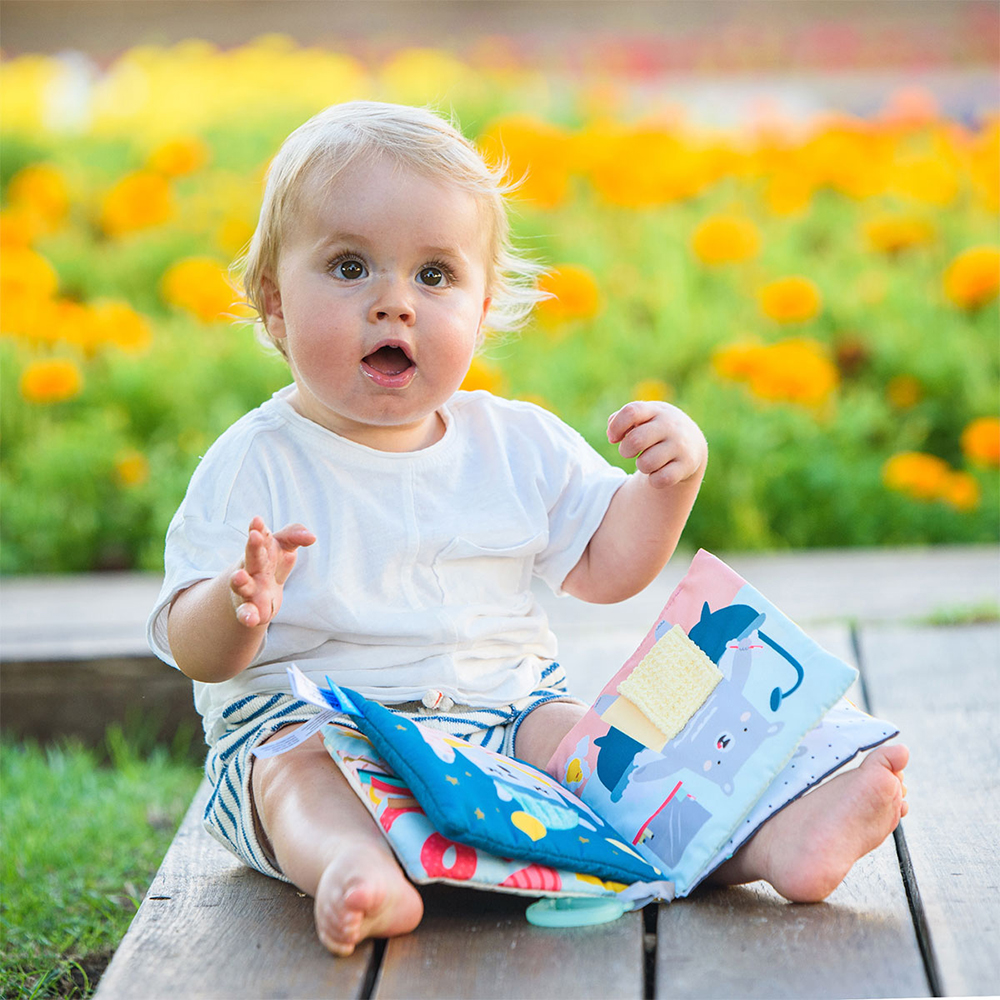 Зображення Іграшка-книжечка TAF TOYS Полярне сяйво - Що надягає ведмедик Пол (12605)