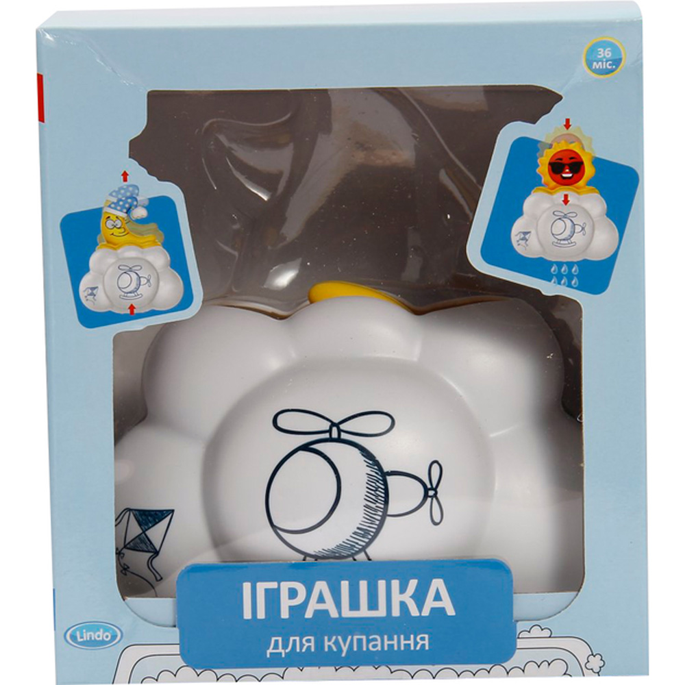 Игрушка для ванной LINDO 8366-50A Облако-луна (8366-50A міс) Возраст от 3 лет