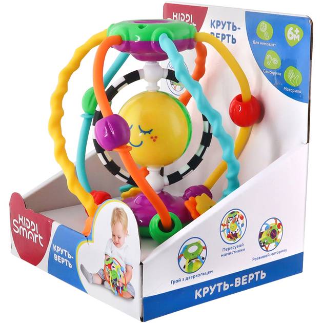 Игрушка развивающая Kiddi Smart Круть-Верть (4282-KS) Особенности звуковые эффекты