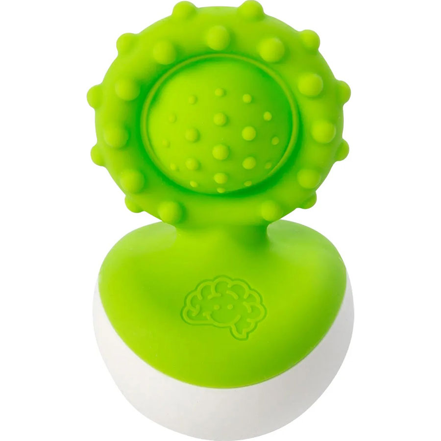 Прорізувач-неваляшка FAT BRAIN TOYS Dimpl Wobl Green (F2173ML)