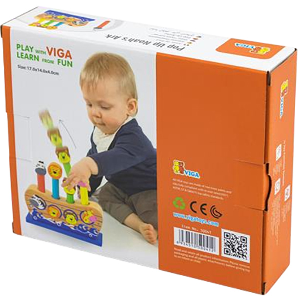 Сортер VIGA TOYS Веселий ковчег (50041) Розбірні іграшки сортер