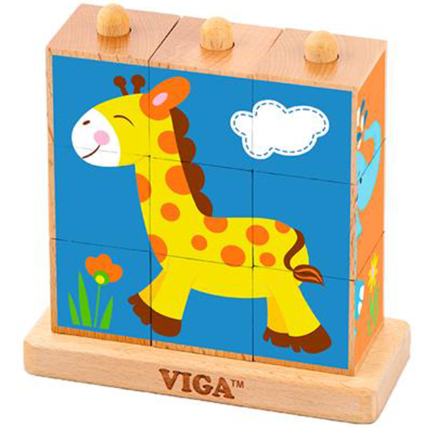 Кубики VIGA TOYS Сафарі (50834)