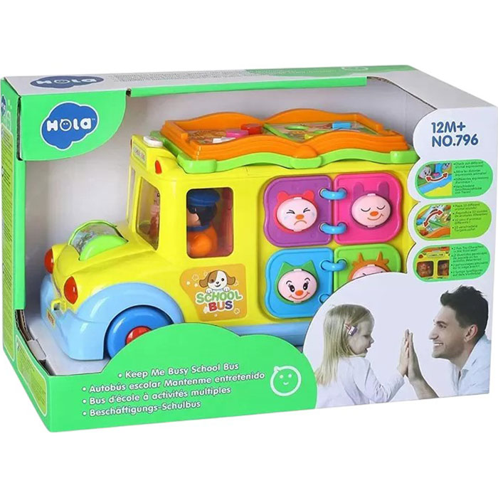 Заказать Музыкальная развивающая игрушка HOLA TOYS Школьный автобус (796)