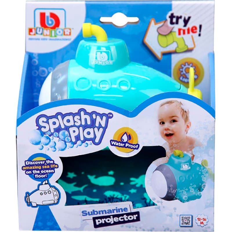 Іграшка для ванної кімнати BB JUNIOR Splash 'N Play Підводний човен Submarine Projectorr (16-89001) Особливості світлові ефекти