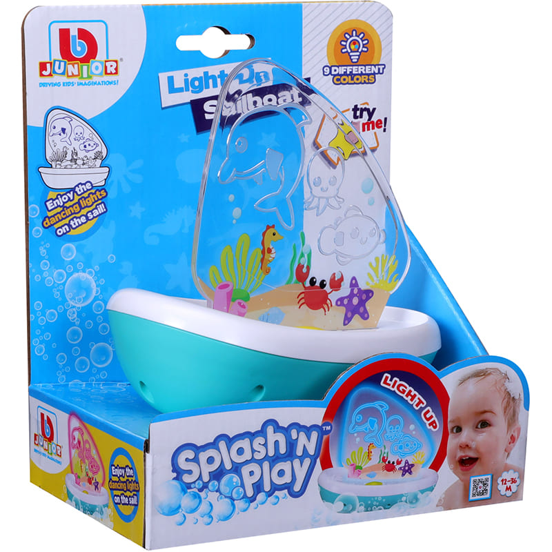 Іграшка для ванної кімнати BB JUNIOR Splash 'N Play Вітрильник Light Up Sailboat (16-89022) Для кого універсально