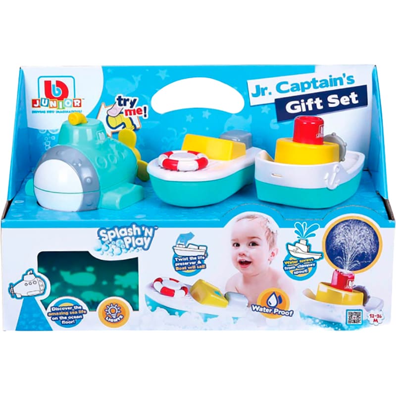 Игровой набор BB JUNIOR Splash 'N Play Маленький капитан 3 шт (16-89009) Особенности световые эффекты