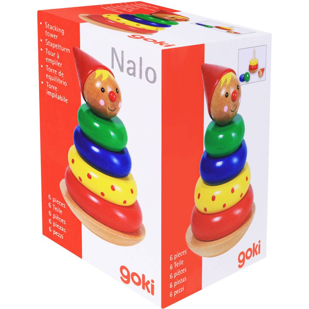 Пирамидка Goki Человечек 6 эл (58896) Разборные игрушки пирамида