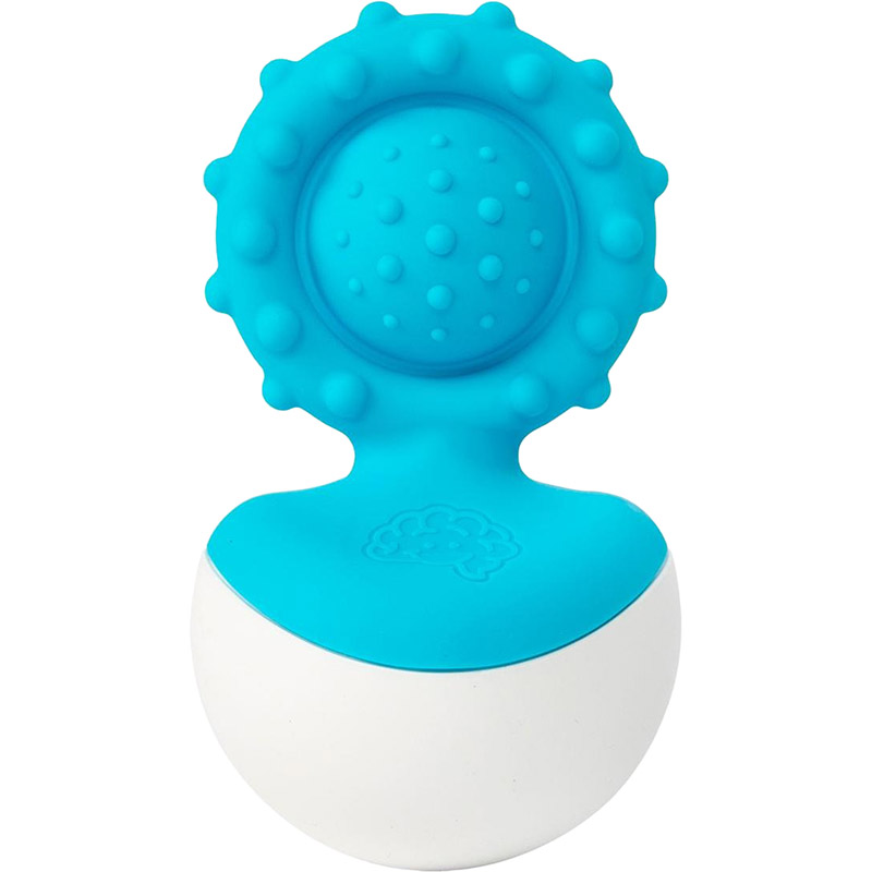 Прорізувач-неваляшка FAT BRAIN TOYS dimpl wobl Blue (FA217-4)