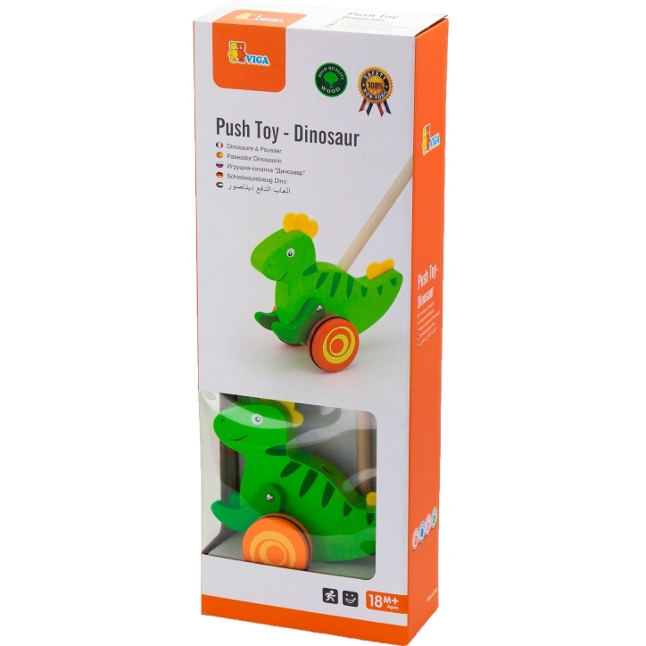 Каталка VIGA TOYS Динозаврик (50963) Вік від 1.5 років