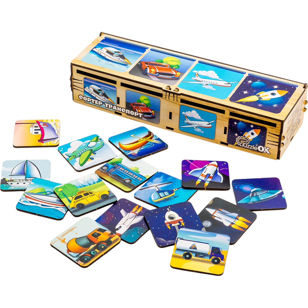 Сортер PUZZLEOK Транспорт (Puz-34043) Сортер PUZZLEOK Транспорт (Puz-34043)