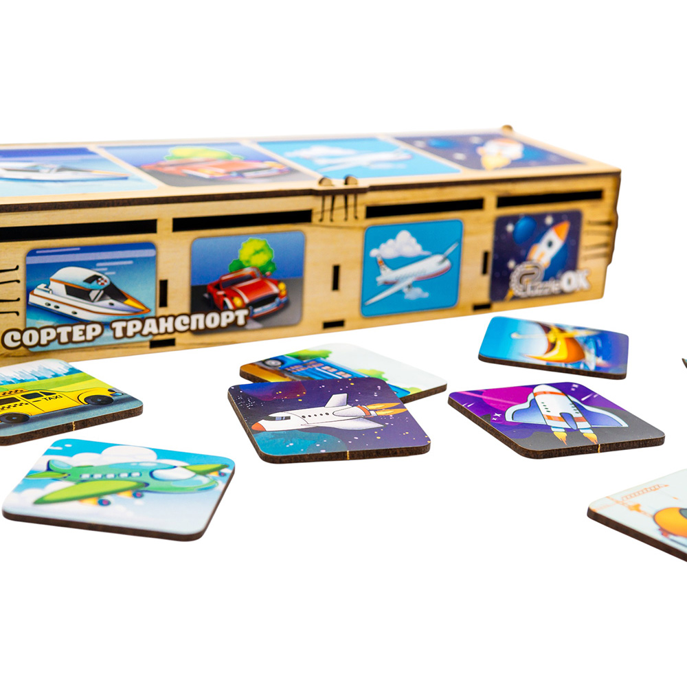 Сортер PUZZLEOK Транспорт (Puz-34043) Разборные игрушки сортер