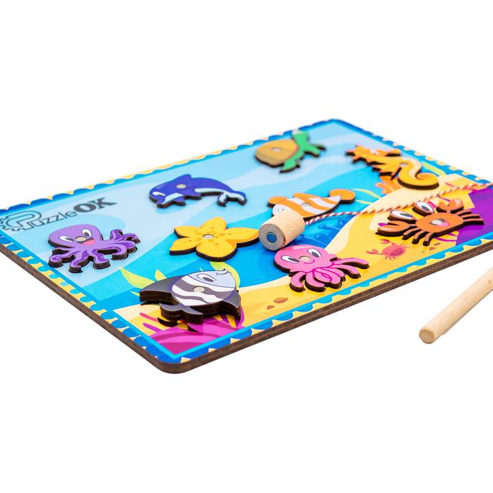 Игра-сортер PUZZLEOK Рыбалка (АртA4-90274) Для кого универсально