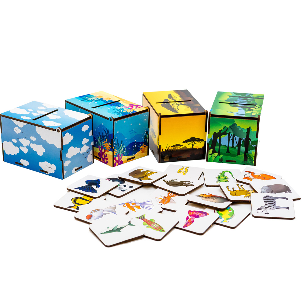 Сортер PUZZLEOK "Чарівна природа" 40 ел (Puz-88738) Матеріал дерево