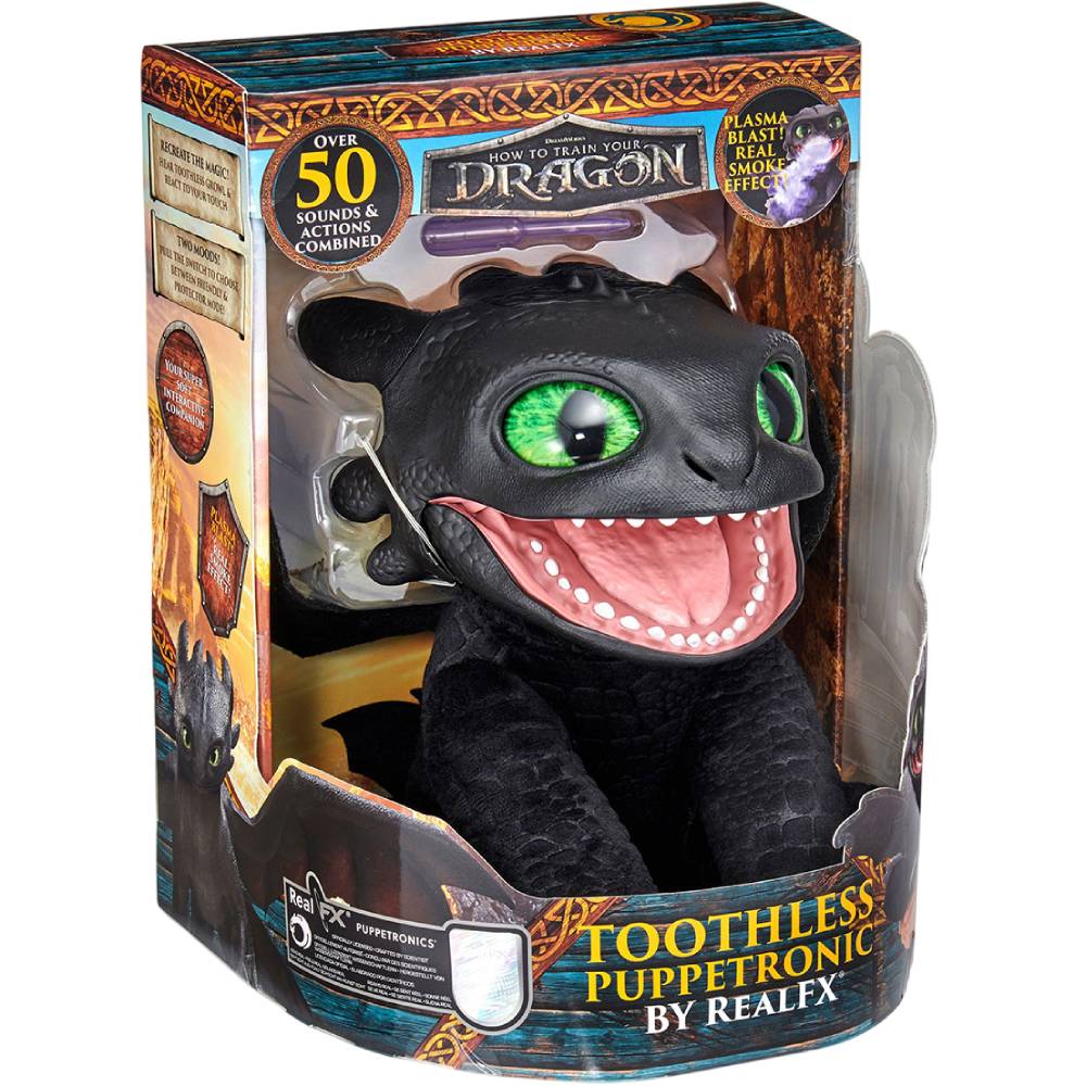 Інтерактивна іграшка REAL FX PUPPETRONIC BY Беззубик (HTTYD-1001-01) Вік від 6 років