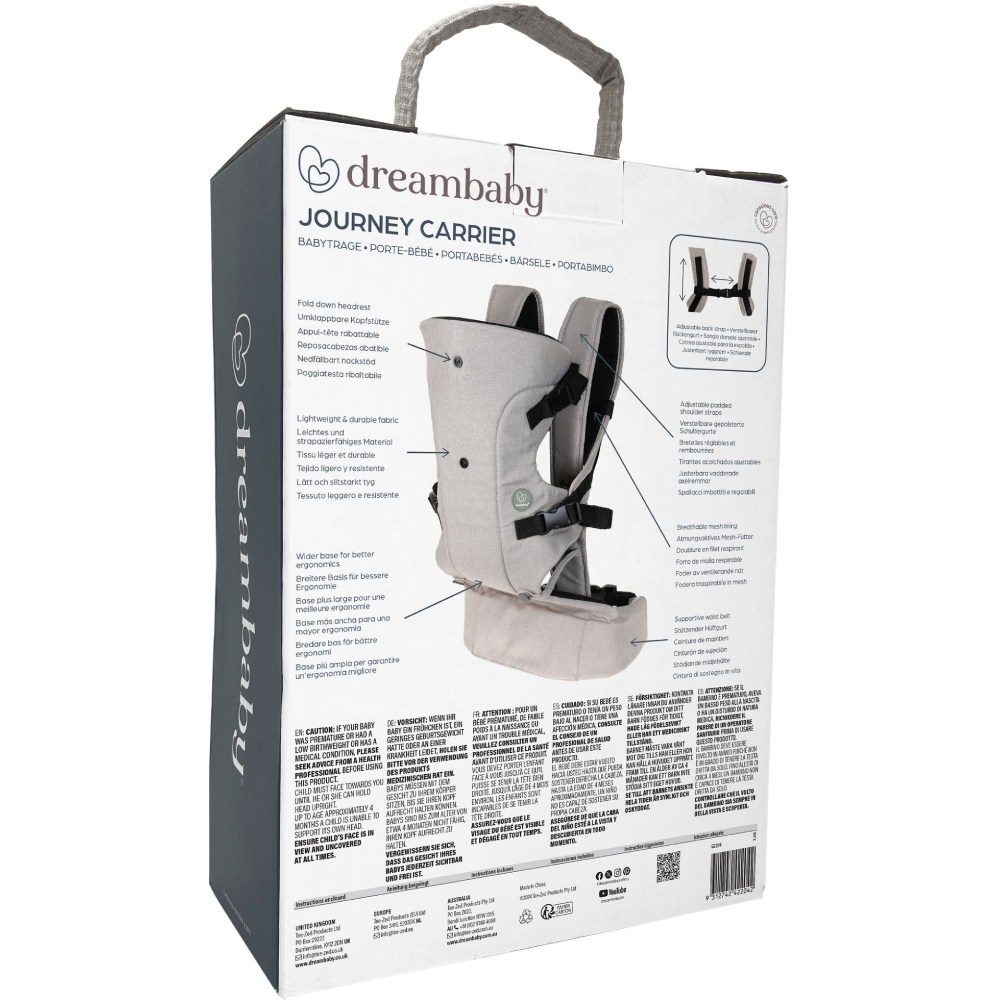 Рюкзак-кенгуру DREAMBABY Journey Beige (G2204) Товари для малюків рюкзак-кенгуру