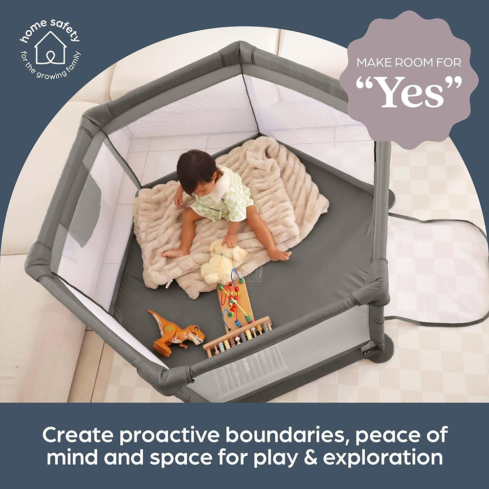 Манеж DREAMBABY Taupe (G9507) Дополнительно Форма: Шестиугольный; Наличие бокового лаза: Да; Максимальный вес ребенка: 15 кг
