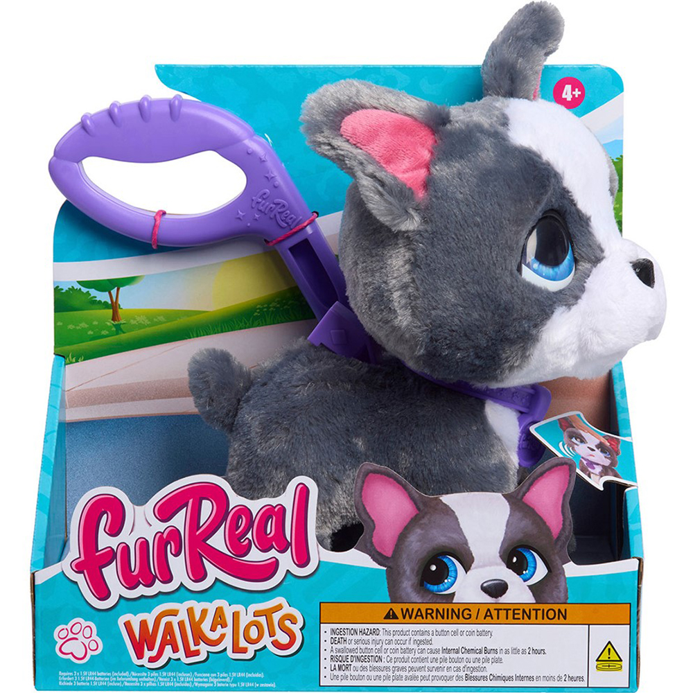 Интерактивная игрушка FURREAL Walk-a-Lots Французский бульдог (28161) Игрушки с подсветкой, звуком интерактивная игрушка