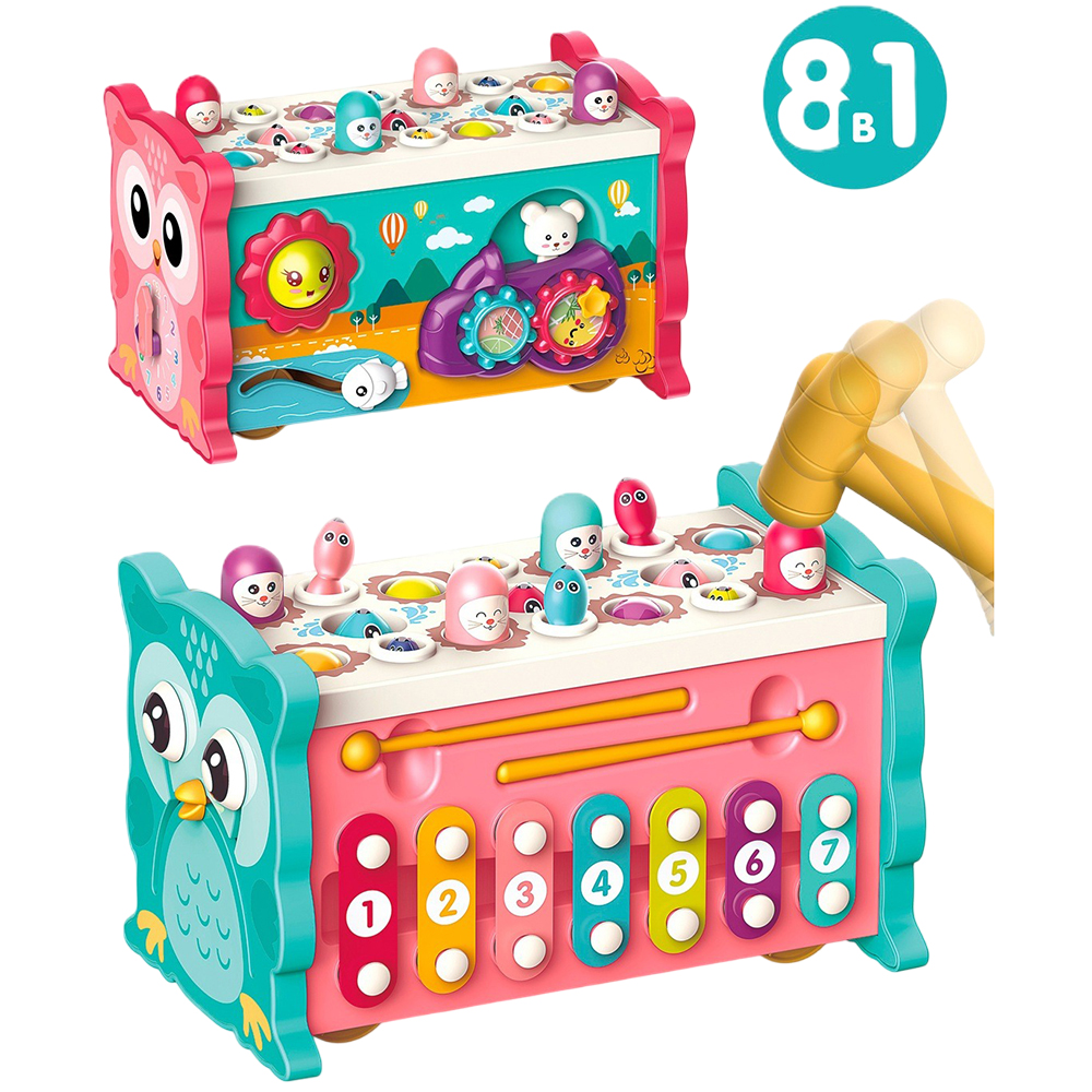 Набір Baby BIBI-INN Чарівна скринька 8 в 1 (688-29) Іграшки з підсвічуванням, звуком інтерактивна іграшка