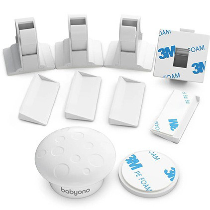 Магнитный замок для шкафов и ящиков BABYONO 4 шт (1577) Товары для малышей безопасный замок 