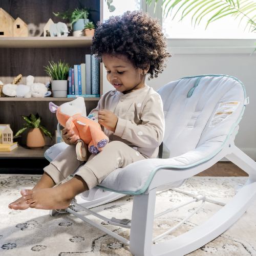 Крісло-гойдалка Ingenuit Keep Cozy 3 в 1 Grey (12428) Товари для малюків крісло качалка