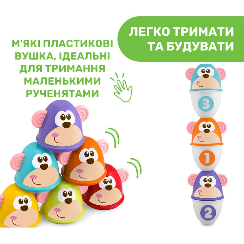 Боулинг CHICCO Страйк обезьяны (05228.00) Изображение Боулинг CHICCO Страйк обезьяны (05228.00)