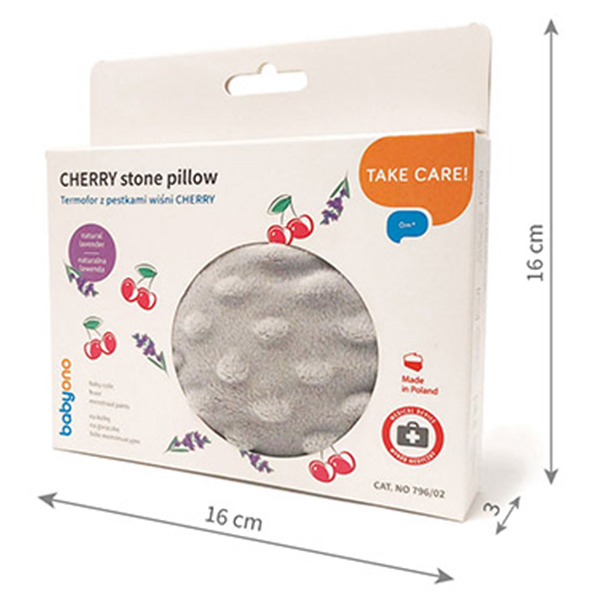 В Украине Грелка BABYONO Cherry из вишневых косточек Grey (796/01)