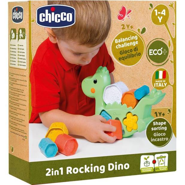 Сортер CHICCO 2-в-1 Eco+ Балансирующий динозавр (10499.10) Сортер CHICCO 2-в-1 Eco+ Балансирующий динозавр (10499.10) Разборные игрушки сортер