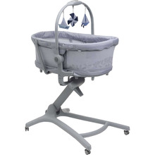 Кроватка-стульчик Chicco Baby Hug Pro 5 в 1 Grey (87076.40) Кроватка-стульчик Chicco Baby Hug Pro 5 в 1 Grey (87076.40)