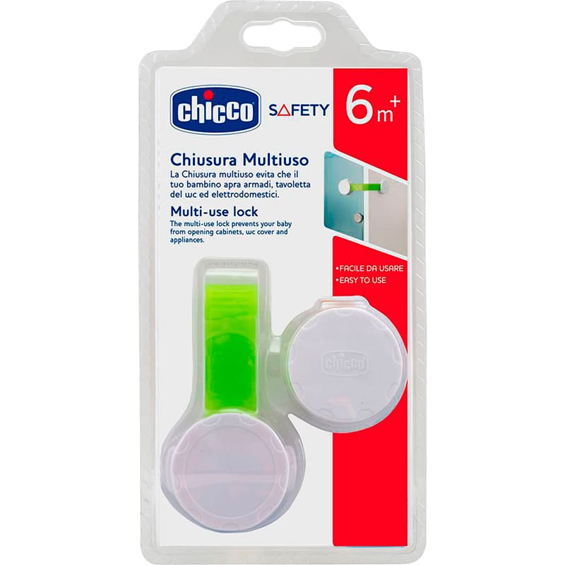 Замок для дверей CHICCO Green/White (09482.00) Замок для дверей CHICCO Green/White (09482.00) Возраст с рождения