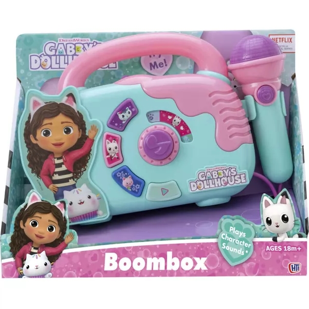 Музыкальная игрушка GABBY'S DOLLHOUSE Бумбокс Габби (1500061) Особенности музыкальное сопровождение