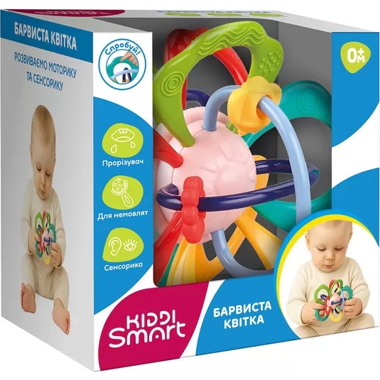 Іграшка-прорізувач KIDDI SMART Барвиста квітка (DM321-UA) Для кого універсально