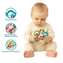 Іграшка-прорізувач KIDDI SMART Барвиста квітка (DM321-UA)