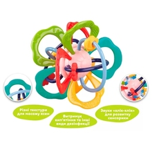 Іграшка-прорізувач KIDDI SMART Барвиста квітка (DM321-UA)