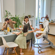 Ліжечко-стульчик Chicco Baby Hug Pro 5 в 1 для годування Beige (87076.96)