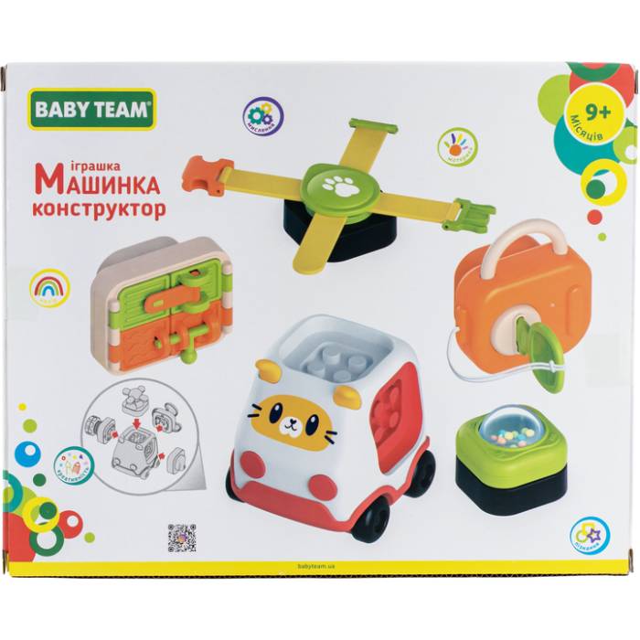 Зовнішній вигляд Сортер Baby Team Машинка-конструктор (8616)