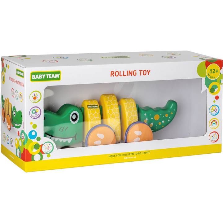 Іграшка-каталка Baby Team Крокодил (8664) Для кого універсально