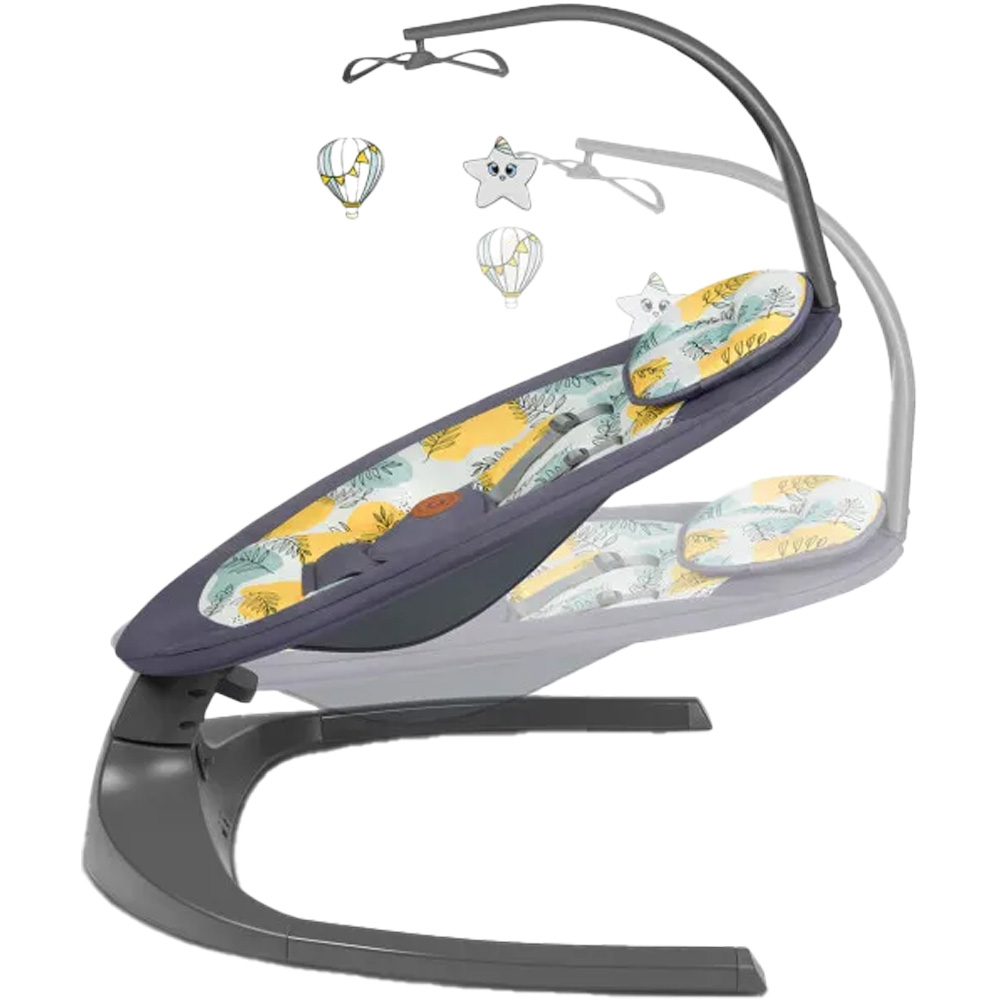 Крісло-гойдалка LIONELO RALF GREY CONCRETE Товари для малюків крісло качалка