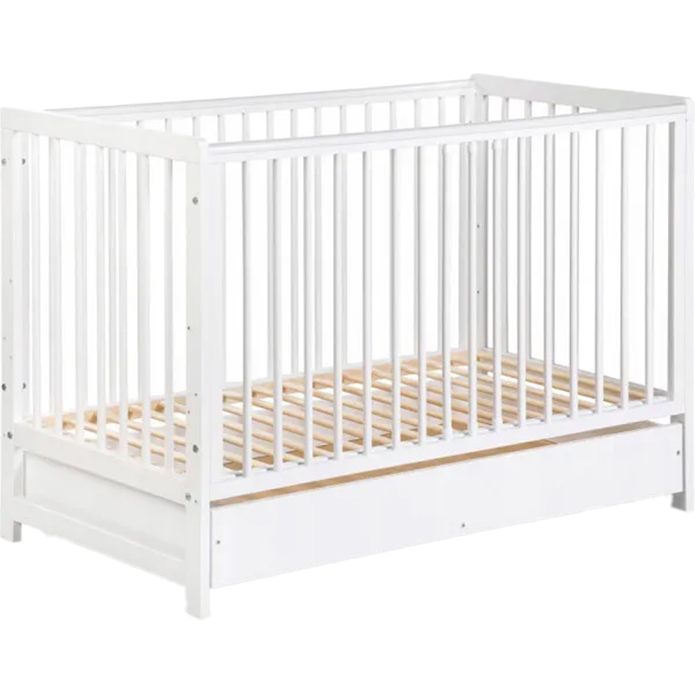 Ліжечко KLUPS Timi White/Pine (TIMI3) Вік від народження