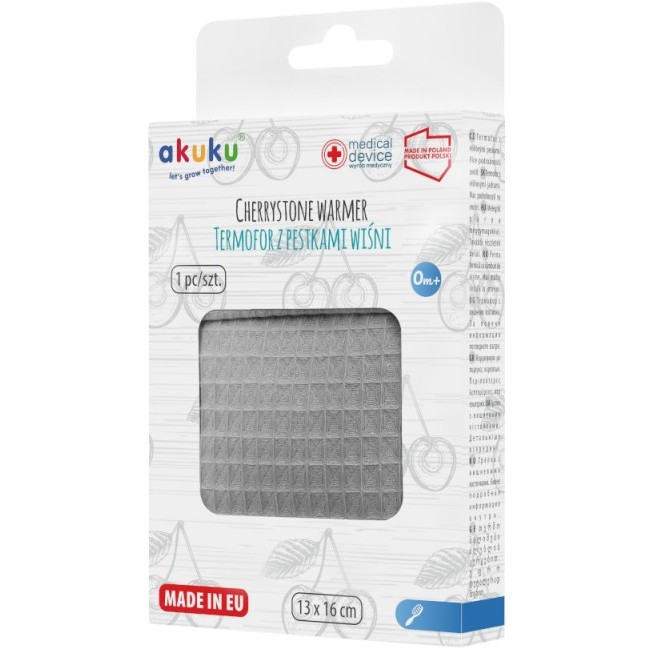 Грелка AKUKU з вишневими кісточками Gray (A0635)