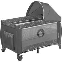 Манеж-ліжечко LIONELO Sven Plus Grey Concrete Grey (LO-SVEN PLUS GREY CONCRETE)